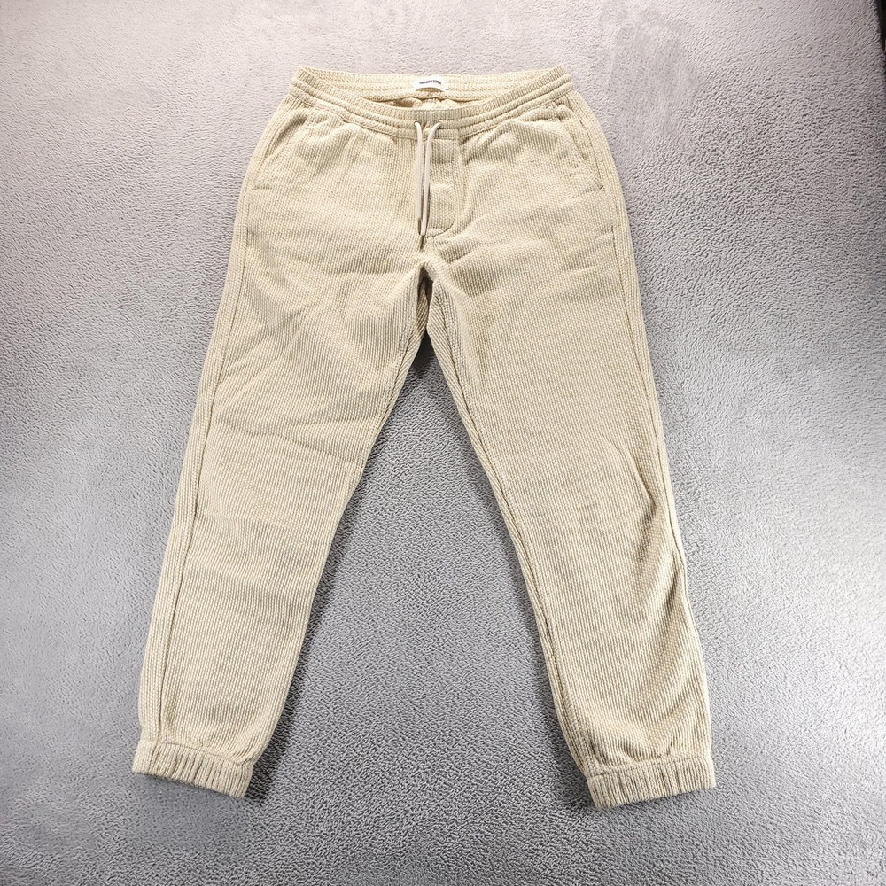Taylor Stitch Pants Mens L Beige Apres Waffle Knit Cotton Jogger 2210APNATS